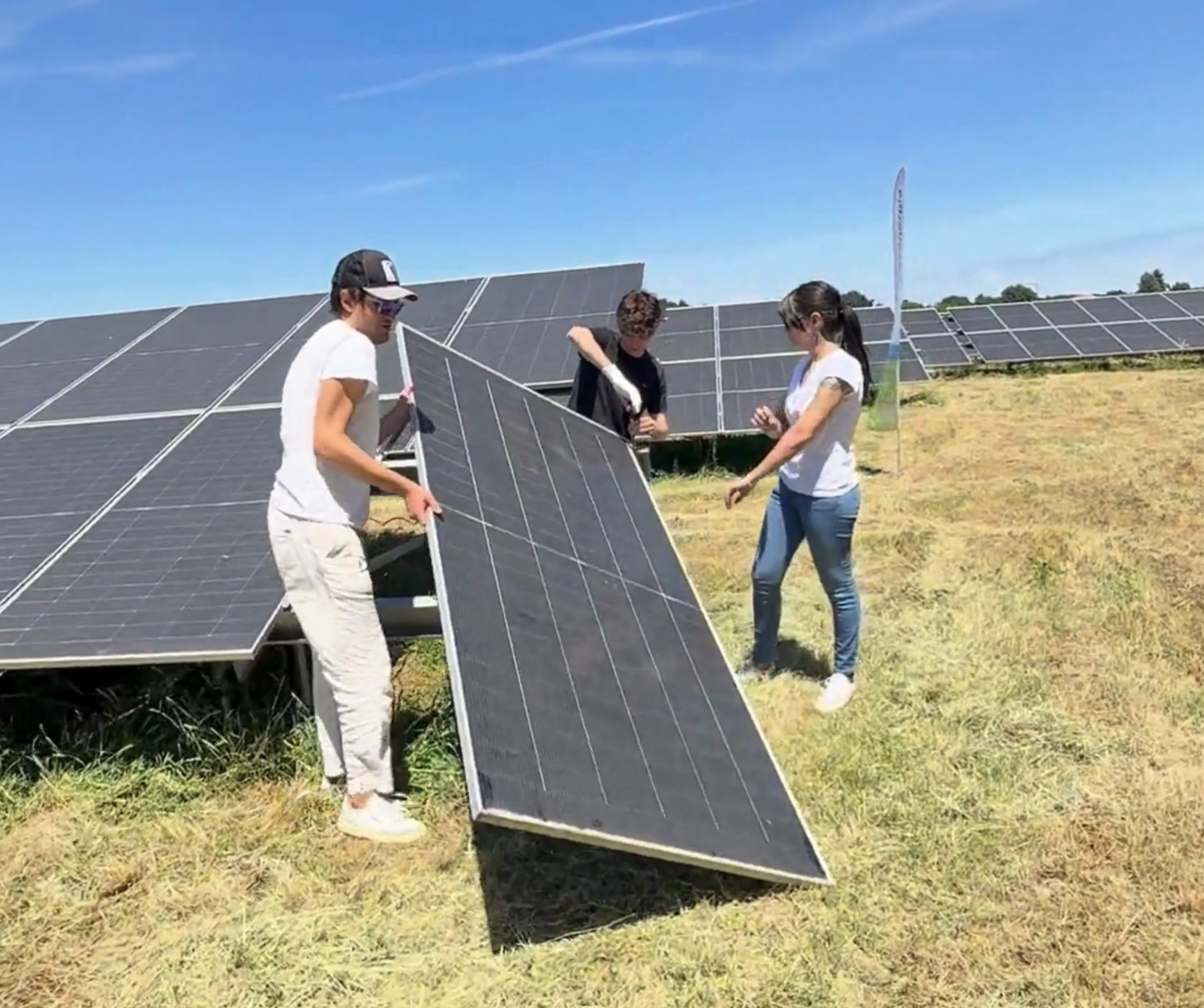Il team Crea Energia all'impianto Alcar Uno